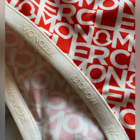 Authentic NWT Moncler Logo Print One Piece Swimsuit - Picture 5 of 8